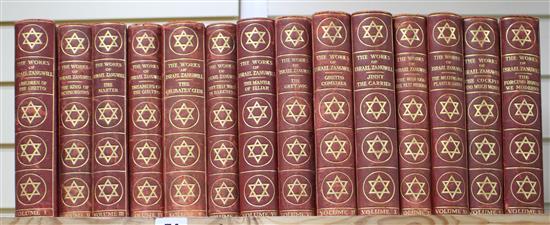 Zangwill, Israel - The Works, edition deluxe, no.34 of 1000, half morocco, 14 vols